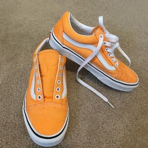 Gently used bright yellow Vans